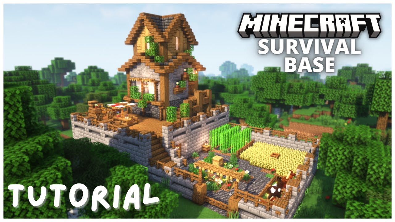 Minecraft How To Build The Ultimate Survival Base Tutorial Youtube