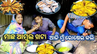 ମାଛ ଆମ୍ବୁଲ ଖଟା || ଆଜି ଚୁଲି ଫୁଙ୍କି ଫୁଙ୍କି କାନ୍ଦି ପକେଇଲି || Odia Vlog || Tapan Sanju Family Vlog