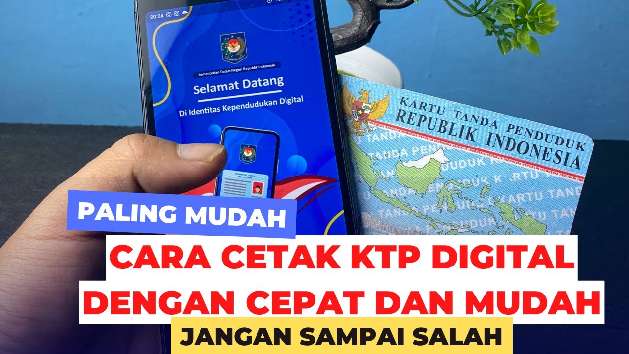 Cara Cetak KTP Digital Dengan Mudah - YouTube