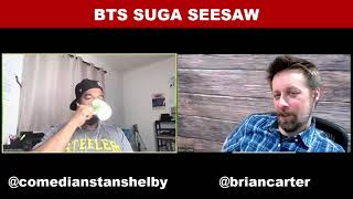 SUGA (BTS) (방탄소년단) reaction Seesaw (Trivia 轉) LYRICS (Color Coded Eng/Rom/Han/가사)