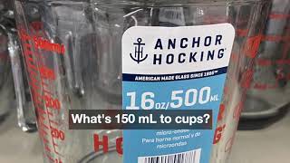 150 ml to cups