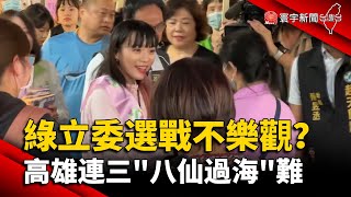 綠立委選戰不樂觀？高雄連三\