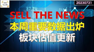 ✨【投资TALK君】SELL THE NEWS！星期一前必看：本周重要数据出炉！✨20230731#nfp  #CPI#通胀#美股#美联储#加息 #经济#CPI#通胀