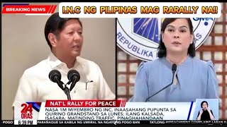 HIGIT 1 MILLION I.N.C.MEMBERS ANG DADALO SA RALLY. EMPEACHMENT KAY VP SARAH DUTERTE