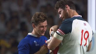 Amazing moment as Greg Peterson brings baby onto pitch