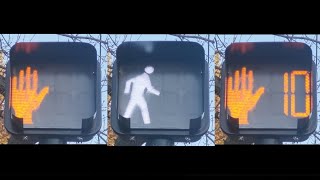 6 Pedestrian Countdown Signals with 10 Second Countdown.