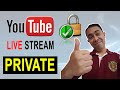 🔴 How to LIVE STREAM in YouTube PRIVATELY  | CyberHackz