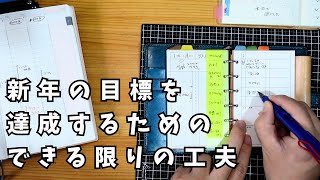 【朝の手帳タイム】ジブン手帳とシステム手帳で絶対に目標を達成したい