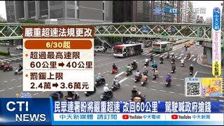 【每日必看】民眾連署盼將嚴重超速\