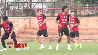 MTUTD.TV วิษณุศักดิ์ การซ้อมรับลูกยิงของศูนย์หน้าเมืองทองช่วยพัฒนาตัวเอง