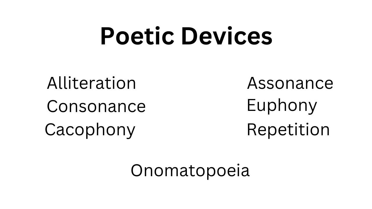 Poetic Devices With Definitions And Examples (Part 1) - YouTube