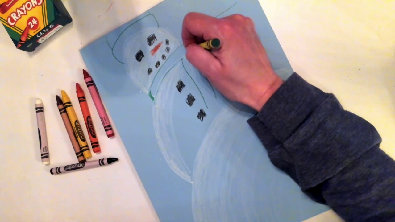 Worm S Eye View Of A Snowman Drawing For Kids Youtube