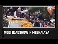 PM Modi Roadshow In Election Bound Meghalaya, Sounds Poll Bugle In Shillong
