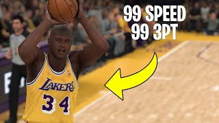 What If Shaquille O'Neal Had 99 Speed & A 99 3 PT? | NBA 2K20