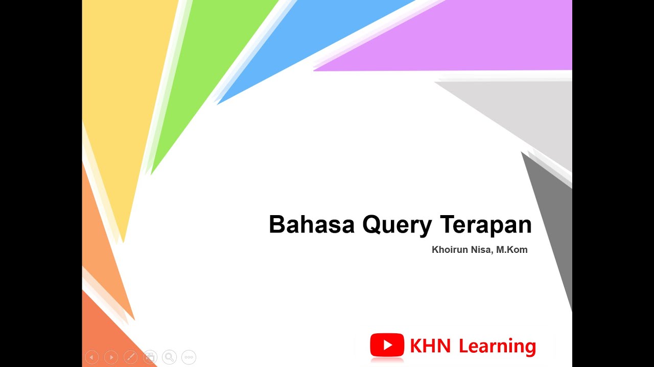 Bahasa Query Terapan - YouTube