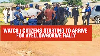 WATCH | CITIZENS STARTING TO COME TO THE #YELLOGOKWE RALLY | DAILY NEWS