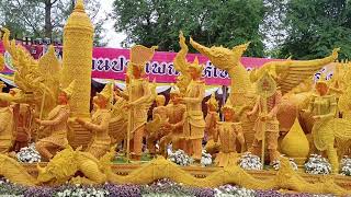 สวยมาก ต้นเทียนวัดบูรพา #แห่เทียนอุบล 2567 #uboncandlefestival2024 #อ้อมตะวัน