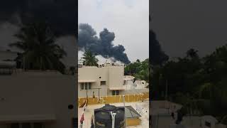 Sudden fire accident in Coimbatore near Ramanathapuram 🔥😟😯