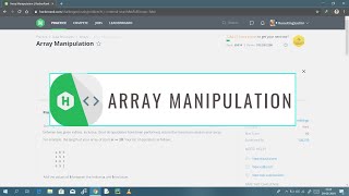 Hackerrank Problem Solution || Array Manipulation || Python