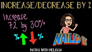 Increase/Decrease by a percentage