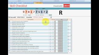 Create Student's Performance Checklist