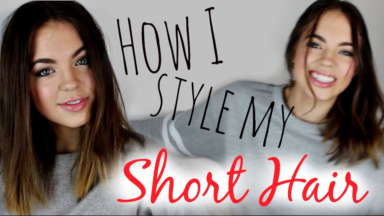 How To Style Short Hair 3 Easy Hairstyles Youtube