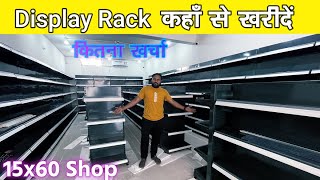 15X60 Shop rack installation supermart rack in #Chandigarh  Grocery store rack installation #rack