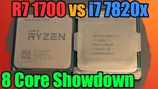 Ryzen 7 1700 vs Intel i7 7820x Showdown - Core to Core Comparison!
