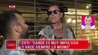 Coti habló en exclusiva con LAM sobre su separación con Cande Tinelli