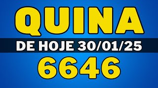 🍀Quina 6645 – resultado da quina de hoje concurso 6645 (30-01-25)