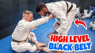 This Black Belt Is GOOD... | BJJ Rolling Commentary