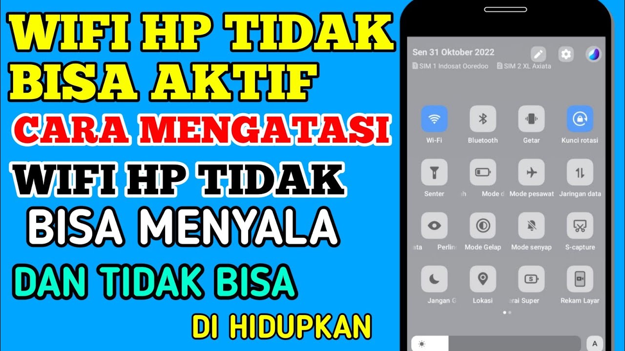 WIFI HP TIDAK BISA AKTIF . INI SOLUSINYA .CARA MENGATASI WIFI TIDAK ...