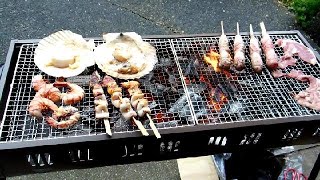 Preparing Japanese BBQ