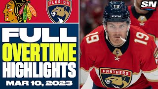 Chicago Blackhawks at Florida Panthers | FULL Overtime Highlights - March 10, 2023