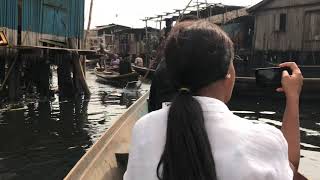 "A floating slum" Makoko, Lagos in Nigeria