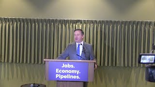 Premier Designate Jason Kenney addressing United Conservative caucus