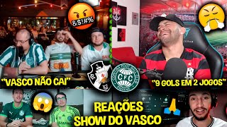 REAÇÕES dos RIVAIS CHOCADOS com o SHOW do VASCO - VASCO 5X1 CORITIBA [REACT BRASILEIRÃO 2023]