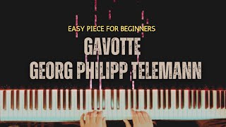 GAVOTTE - GEORG PHILIPP TELEMANN (EASY PIANO PIECE FOR BEGINNERS) PDF SHEET MUSIC LINK FOR FREE