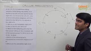 Circular Arrangement | Model 1: Simple Arrangement | Reasoning Ability | TalentSprint Aptitude Prep