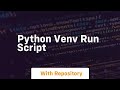 python venv run script