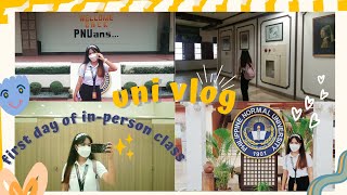 🌻uni vlog ep.1 | my first day of f2f class at pnu-manila (as a 3rd yr student-counselor) 🪄