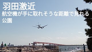 【離着陸模様】羽田空港至近の城南島海浜公園からの景色が大好きなやつ/ No.1 Landing view point near Haneda, Tokyo Intl Airport