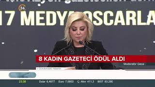 Murat Çiçek ve Hikmet Genç, Günün Manşeti için verilen ödülü Başkan Erdoğan'dan aldı - Küresel Oyun