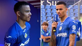 Mason Greenwood unveiled to Getafe fans following his loan move from Manchester United