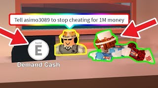 Getting 50 Million Cash In Jailbreak Roblox Jailbreak - asimo3089 tries to arrest me without cheating roblox jailbreak