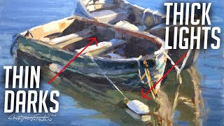 Oil Painting Process Broken Down | Working Thin To Thick And Dark To Light