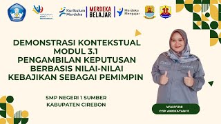 Demonstrasi Kontekstual Modul 3.1 oleh Wahyuni CGP Angkatan 11 SMP Negeri 1 Sumber Kabupaten Cirebon