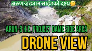 Arun Three Hydro Electronic Project Sankhuwasabha,Nepal 2024.View of Drone.#hawavloger