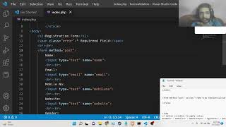 PHP 7 Registration Form Validation Example to Display Error Messages & Validate HTML5 User Fields