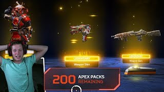 I opened 200 APEX PACKS in Apex Legends and this happened..